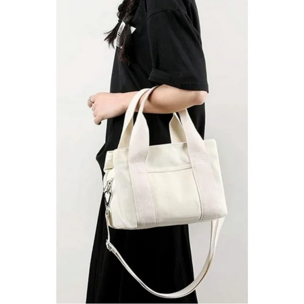 Canvas Hobo Bag for Women Handbag Multi-pocket Shoulder Crossbody Bag NWT